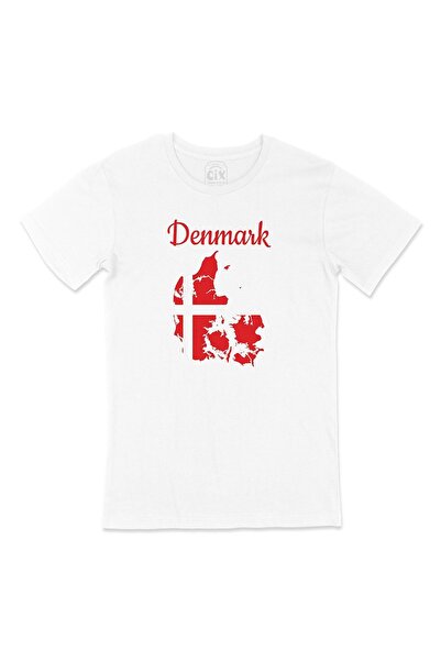 Cix Unisex majica sa mapom i zastavom Danima