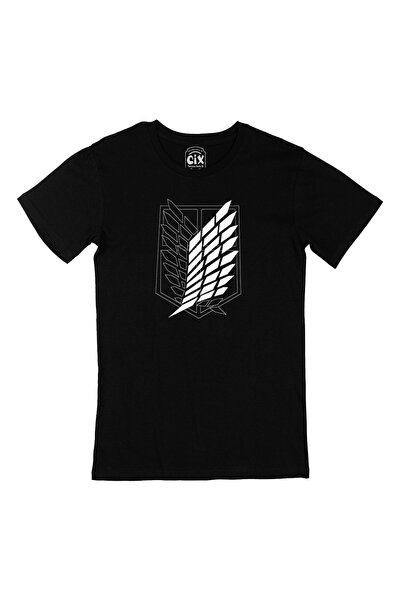 Cix Attack On Titan Logo Black T-Shirt