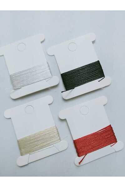 Eskişehir hobi sanat 0,4 мм 2 метри 4 кольори Молитовний шнур Загалом 8 метрів