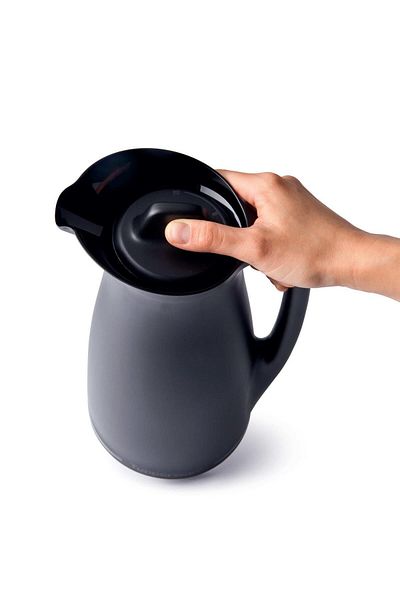 Tupperware Black 1 Lt Premium Glass Thermos