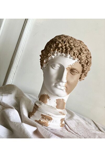 thiramis homeconcept Hermes Bej Renk Dekoratif Büst ve Heykel