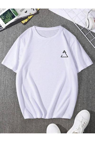 Pink Sky Unisex Beyazz Oversize T-Shirt - Trend Printed
