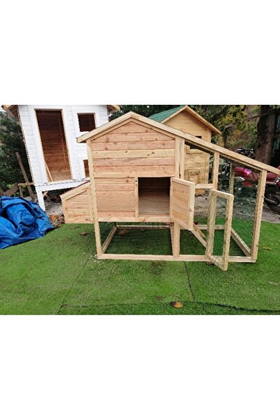 kemirgen market V Çatılı Ahşap Hobi Tavuk Kümesi