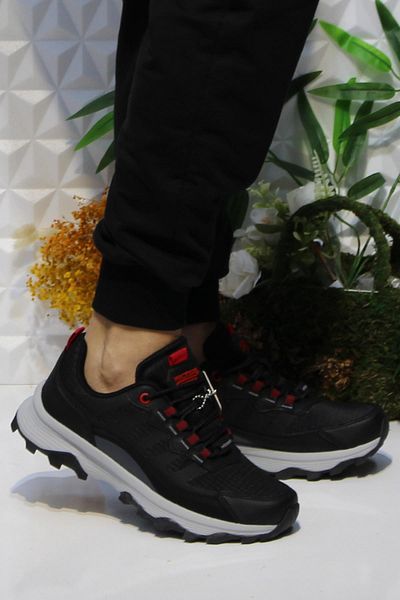 fort Wks 2737 Black Red Men's Comfortable Outdoor Shoes