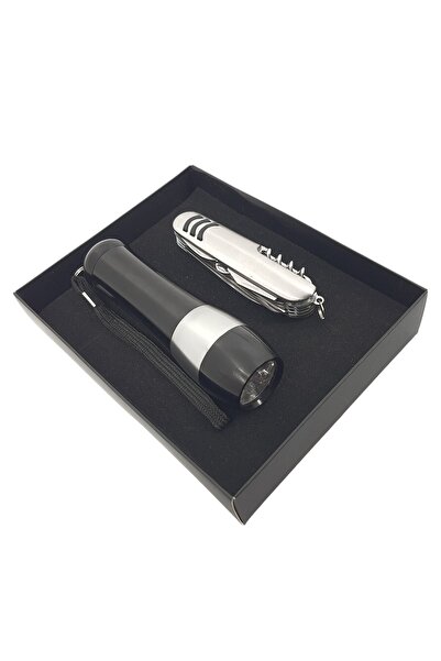 SürLaz Kişiye Özel Isimli Çakı Seti Çok Fonksiyonlu Çakı Fener Seti, Cep Araç...