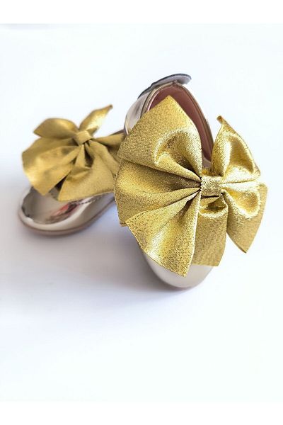 STELLA BUTİK Ballerina Shoes with Bow Detail for Girls