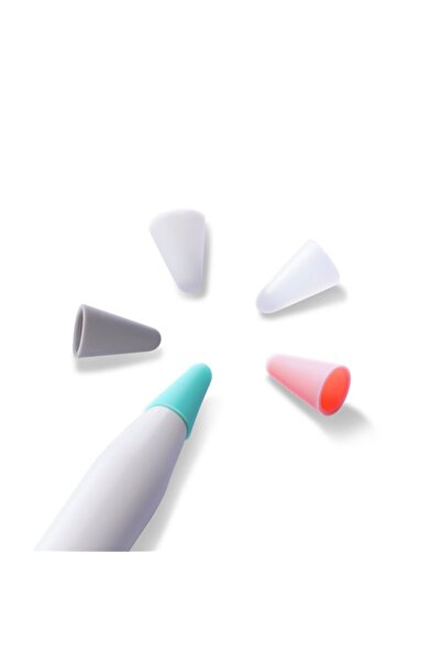 Dux Ducis Apple Pencil İçin Renkli Kalem Ucu 10x ÇOK RENKLİ