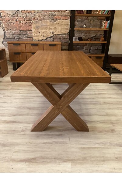 NTCollection Ntconcept Doğal Ahşap Masif Toscana Yemek Masası (100X220CM)