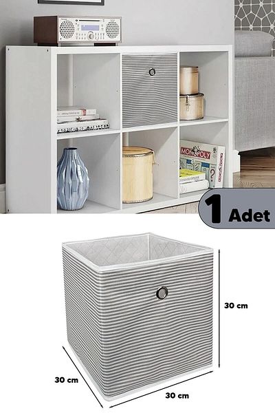 Nisahometeks Multi-Purpose Shelf Storage Box 30 X 30 X 30 Cm