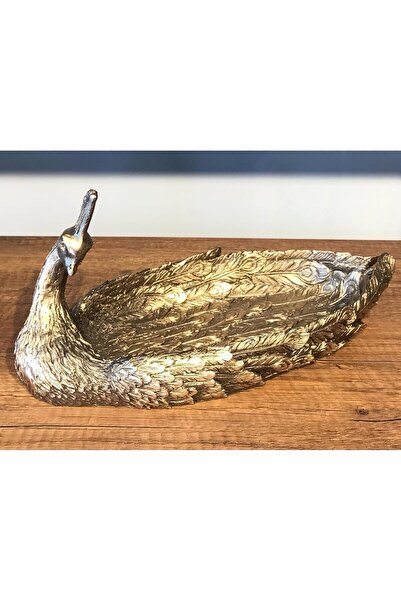 MGS COLLECTION Dekoratif Masaüstü Meyvelik Tavus Şekerlik Antik