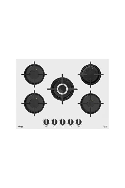 Tommatech TAO7001WG Wok Gözlü Ankastre Gazlı Ocak 70 Cm Beyaz Cam