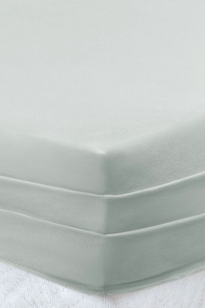 Yataş Softy Single 100% Cotton Elastic Combed Cotton Bed Sheet - Sage