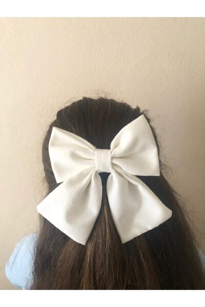 Stil Tasarım Toka Clip cu cataramă cu fundă albă