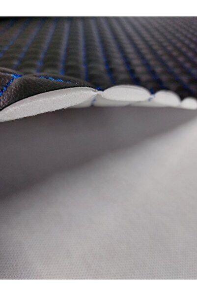 LANSE SUNİ DERİ (siyah Zemin) 1.kalite Baklava Desen Yat Gemi Oto Döşemelik K...