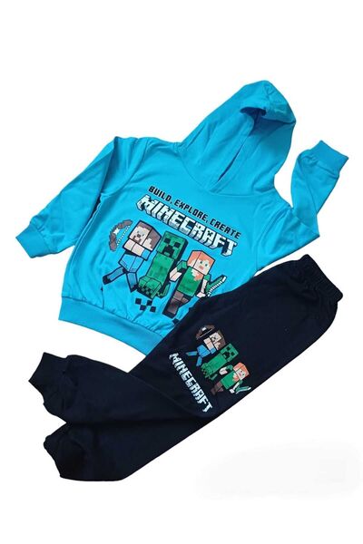 YDBKStore Boy (7-11 Years) 2 Thread Raster Movie Character (M.Craft) Hoodie H...