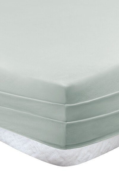 Yataş Softy Çift Kişilik %100 Pamuk Lastikli Penye Çarşaf - Adaçayı