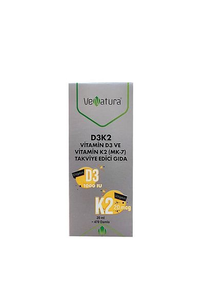VeNatura D3k2 - 20mcg Food Supplement 20ml