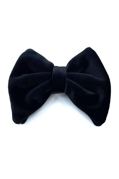 Kravatkolik Black Luxury Large Velvet Bow Tie P1703