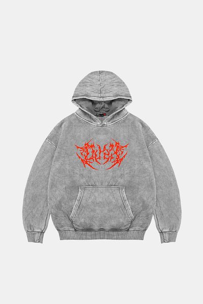 Sekizbiraltı White Red Dusk Printed - Oversize Unisex Hoodie