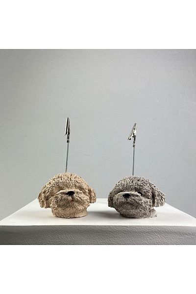 oasis decoration Set of 2 Dog Note Holders