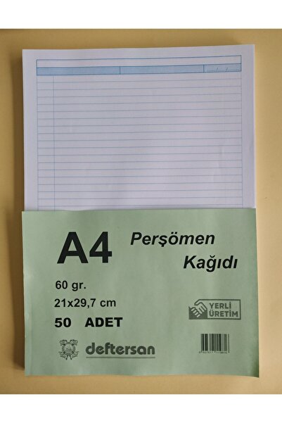 DEFTERSAN A4 Çizgili Kağıt 50' Li
