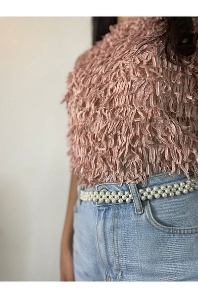 SmY Bag Handmade Belt with Pearls