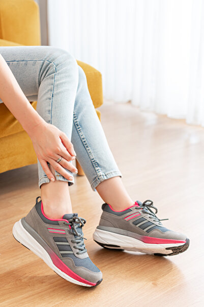 Freemax Kadın Sneaker Spor Ayakkabı 2466 FÜME