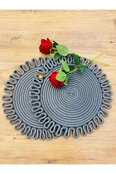 JÜTEX HOME 2-dijelni set od jute i slame Podmetač Supla