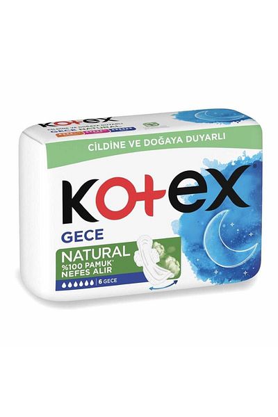 Kotex 6-Piece Natural Hygienic Women's Pad Set