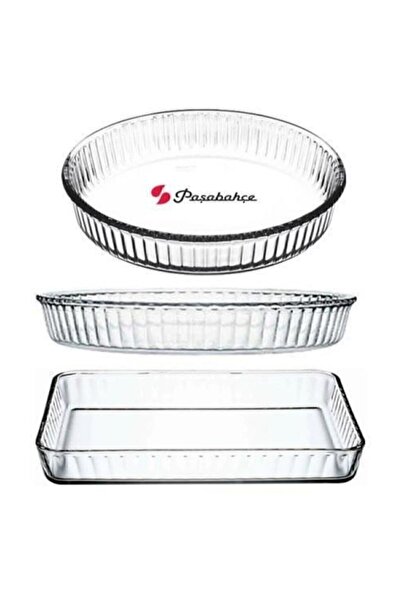 Paşabahçe صواني الفرن - طقم من 3 قطع Fma04596 Fma03121 180