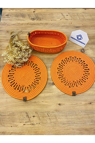 JÜTEX HOME Set de 3 bucăți din răchită din iută americană