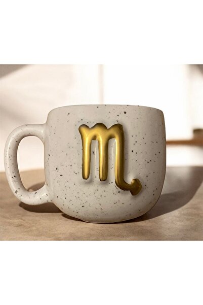 vira shop Scorpio Zodiac Sign Ceramic Handmade Mug 200 ml Stylish Design