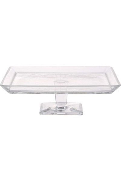 Paşabahçe Madlen Rectangular Footed Presentation Serving Plate 950008