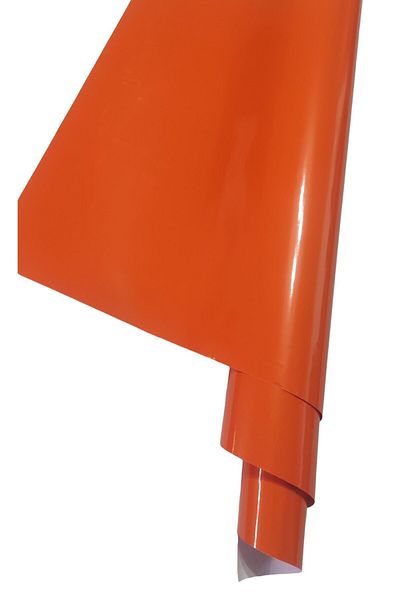 ESEMİZ Orange Colored Durable White Goods Coated Vehicle Motor Furniture Foil - 126cm X 20cm