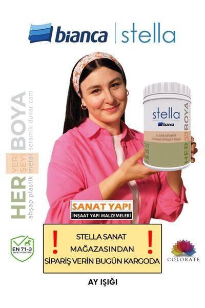 Bianca Stella Su Bazlı Akrilik Boya Ay Işığı