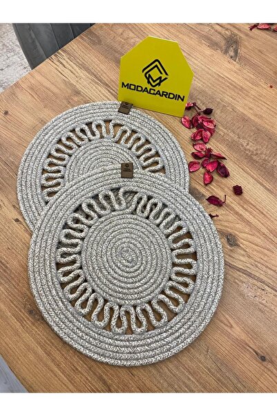 JÜTEX HOME Σετ 2 τεμαχίων από ζατζούρι από άχυρο αμερικανικής υπηρεσίας Supla