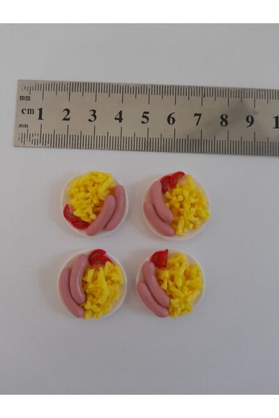 Barbie El Yapımı Fimo Miniatur Makarona Tabak 1 Adet Fiyat