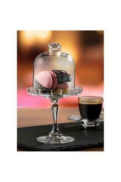 Paşabahçe Mini Pattiserie Footed Serving Plate and Lid 96457