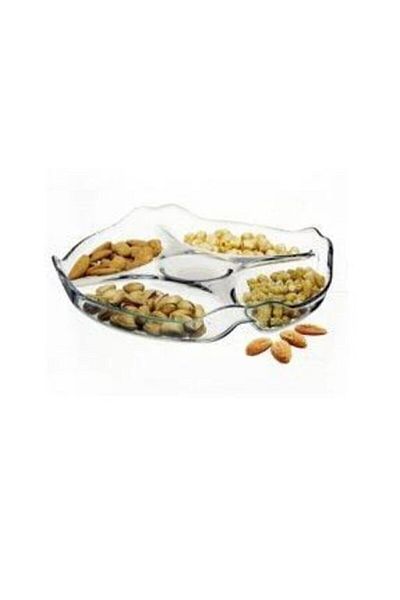 Paşabahçe Basic Plate with Compartment for Breakfast or Snacks - 10467 /25 cm