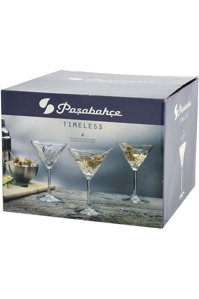 Paşabahçe طقم كأس زجاجي ذو قدم إليسيا مكون من 4 قطع 440328