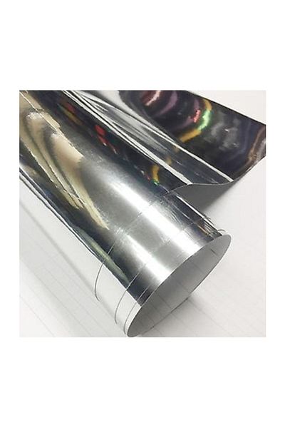 ESEMİZ Nickel Plated Chrome Silver Color Waterproof Surface Covering Foil - 20Cmx122Cm