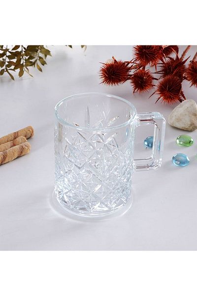 Paşabahçe Timeless Glass Mug 6 Pieces 250cc (Medium Size)