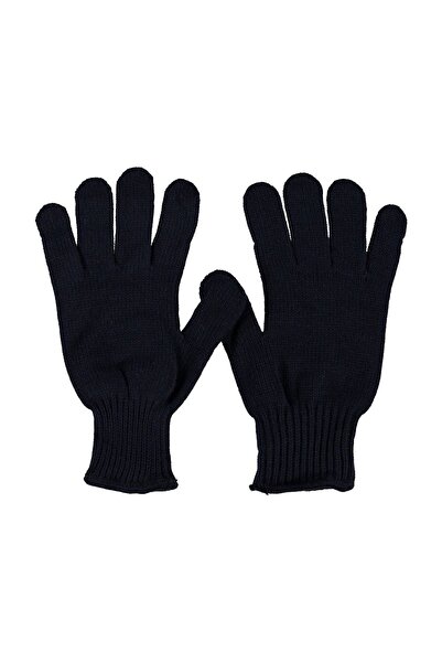 Selenay Butik Erkek Kalın Dokuma Eldiven Siyah
