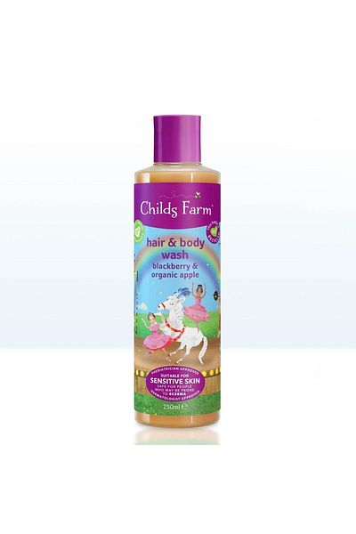 Childs Farm 250ml Hair and Body Shampoo - Blackberry and Organic Apple Extract