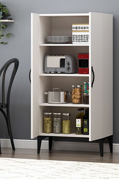 Avmpark Erzak Dolabı Köşe Çok Amaçlı Kiler Dolabı Beyaz Yeni