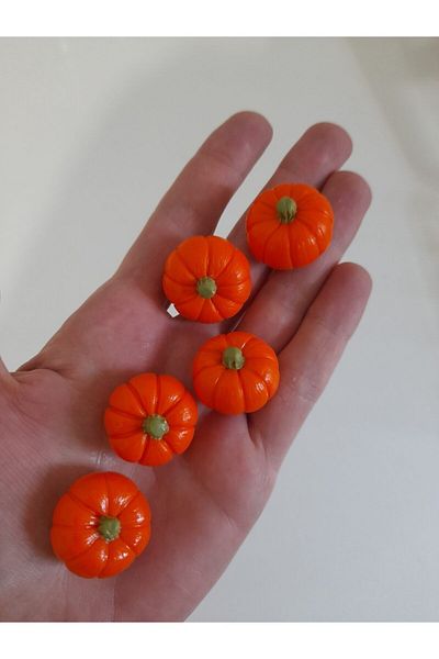 SYLVANIAN FAMILIES Handmade Fimo Miniature Pumpkin 1 Piece
