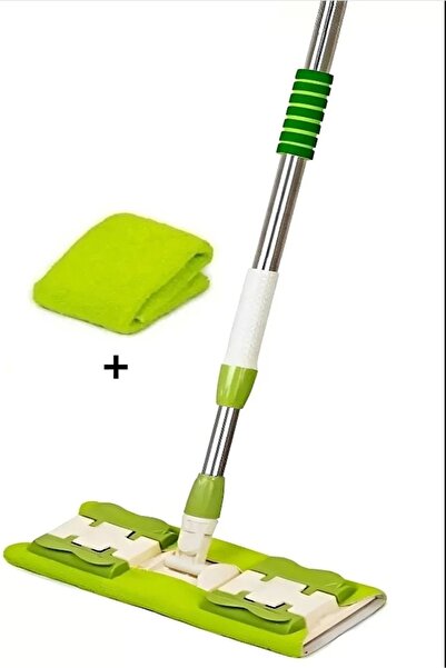 Kezze Kıskaçlı Cam Silme Mopu Mikrofiber (YEDEK BEZLİ) Yer Duvar Fayans Silme...
