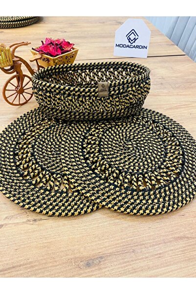 JÜTEX HOME Σετ 3 τεμαχίων από άχυρο από γιούτα American Service Supla και καλάθι