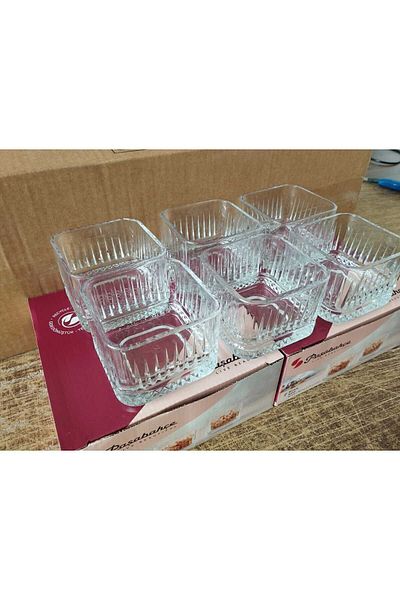 Paşabahçe Elysia Square 6-Piece Snack Bowl Sweet Presentation Bowl