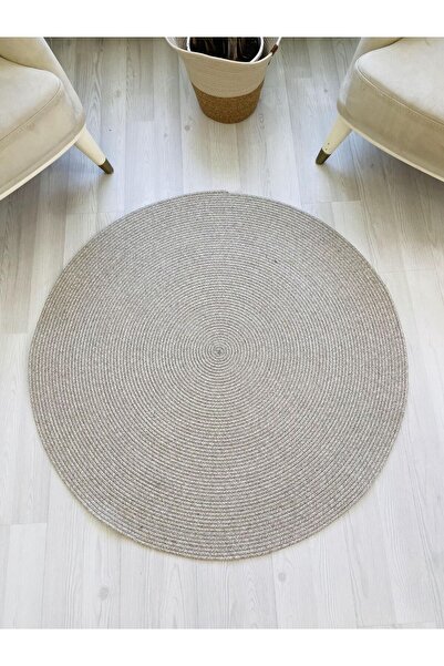 JÜTEX HOME Χαλί μοντέρνο πλεκτό κυκλικό χαλί από γιούτα με μοτίβο